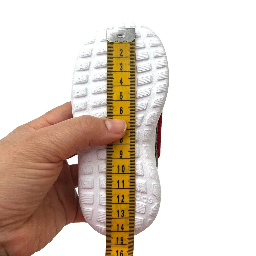 Adidas Baby Boys‎ Slip On Athletic Shoes Size 6 Gray-Red Lightweight Comfortable